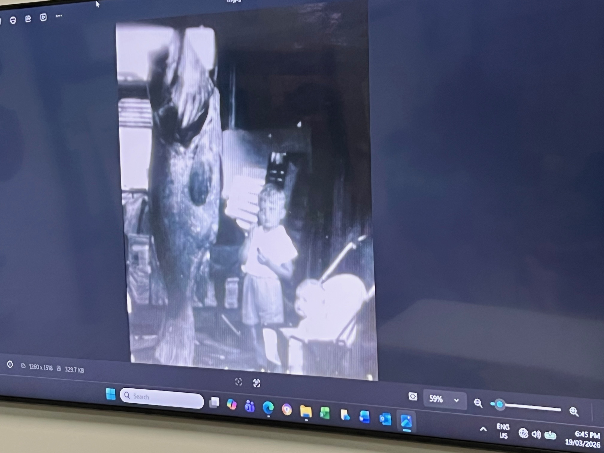 A much younger Ron Cox